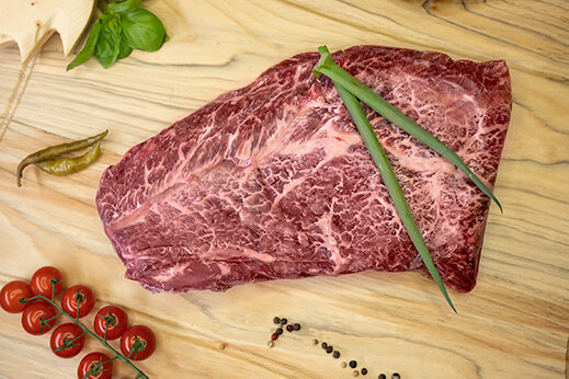 Rinder Flat Iron gefrostet