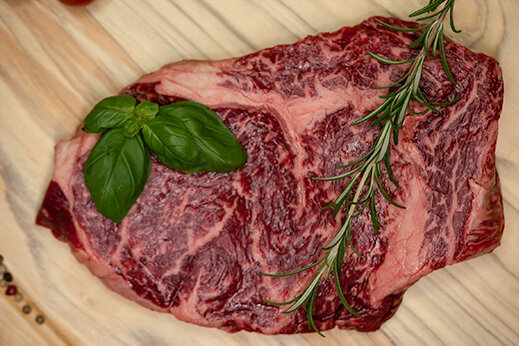 Rinder Rumpsteak gefrostet